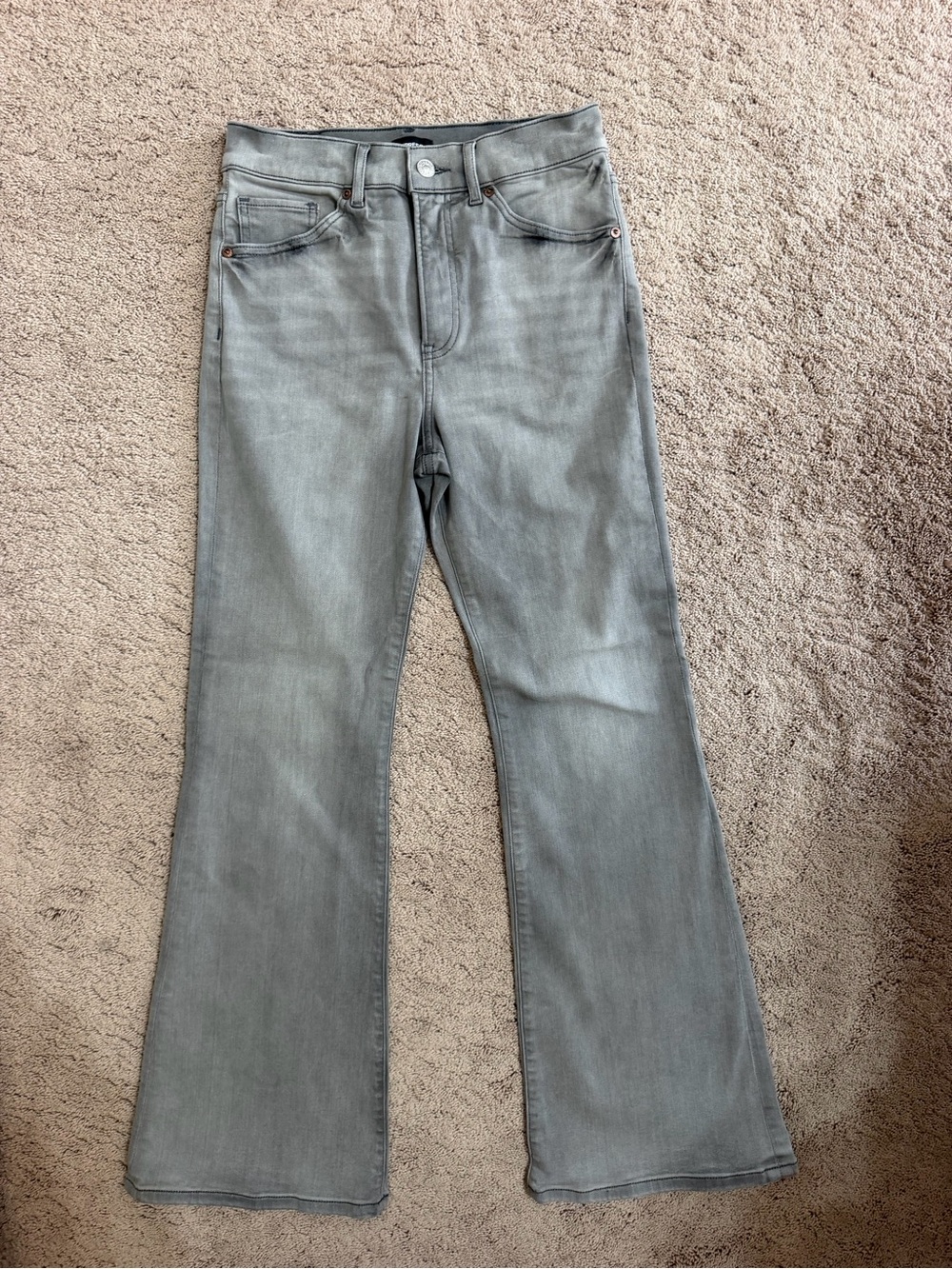 Express Grey Flare Jeans (NEVER WORN)